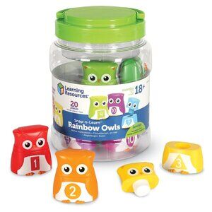 Learning Resources Snap n Learn Rainbow Owls Kids